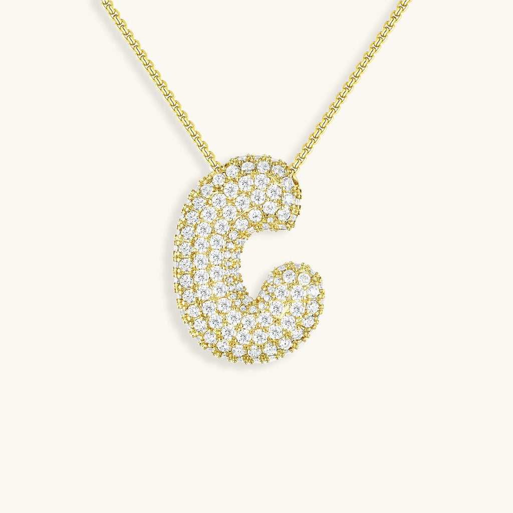 Hailey Bubble Initial Necklace (Bundle)