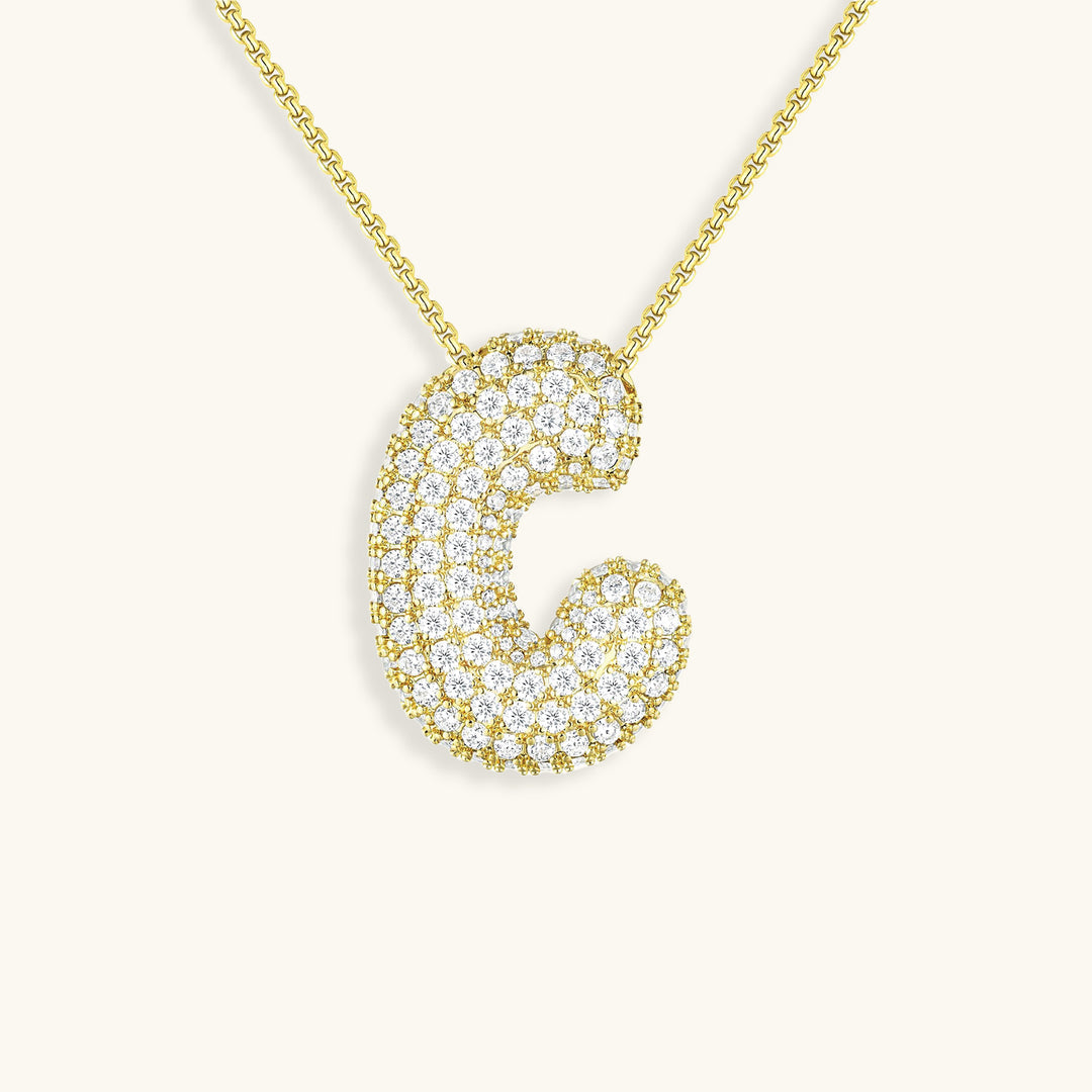 Hailey Bubble Initial Necklace (Bundle)