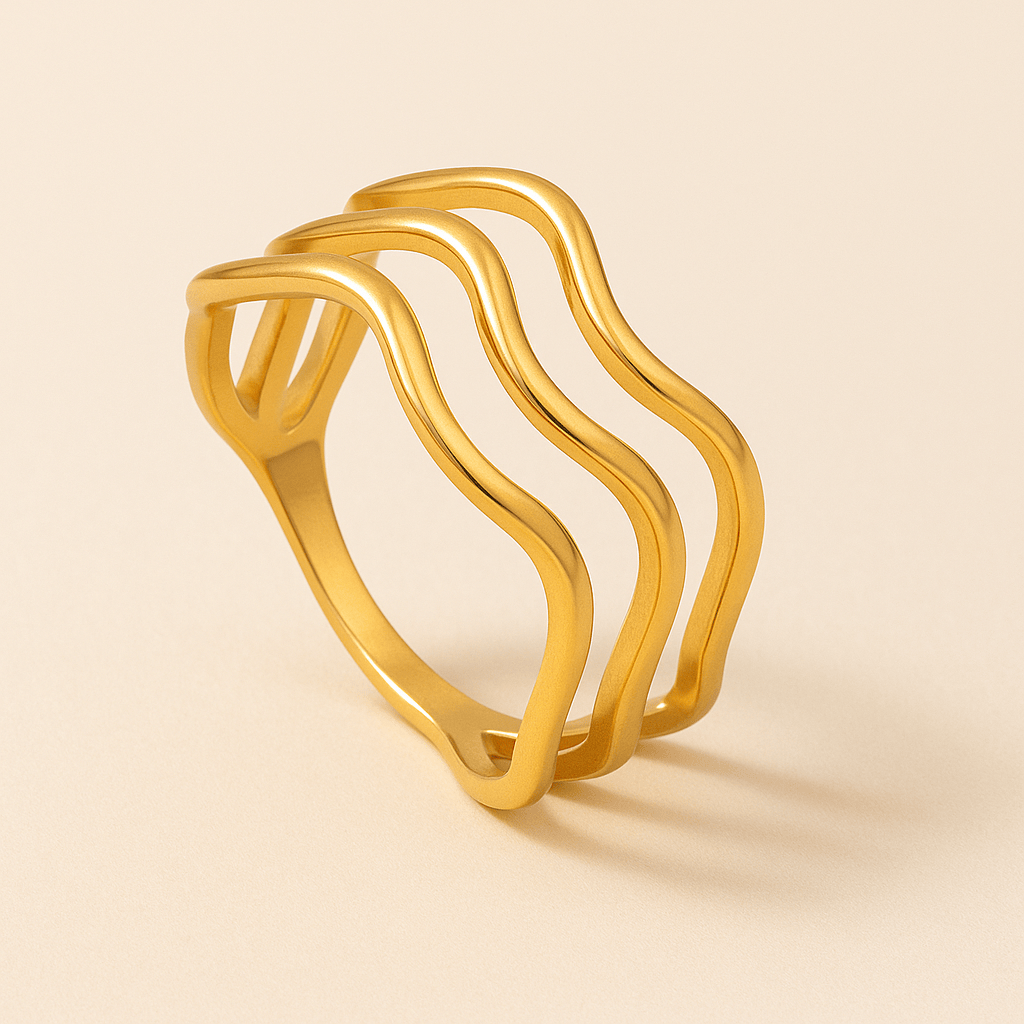 Wave Trio Ring (Bundle)