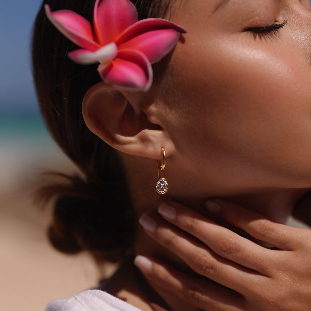 Diamond Lock Earrings (Bundle)