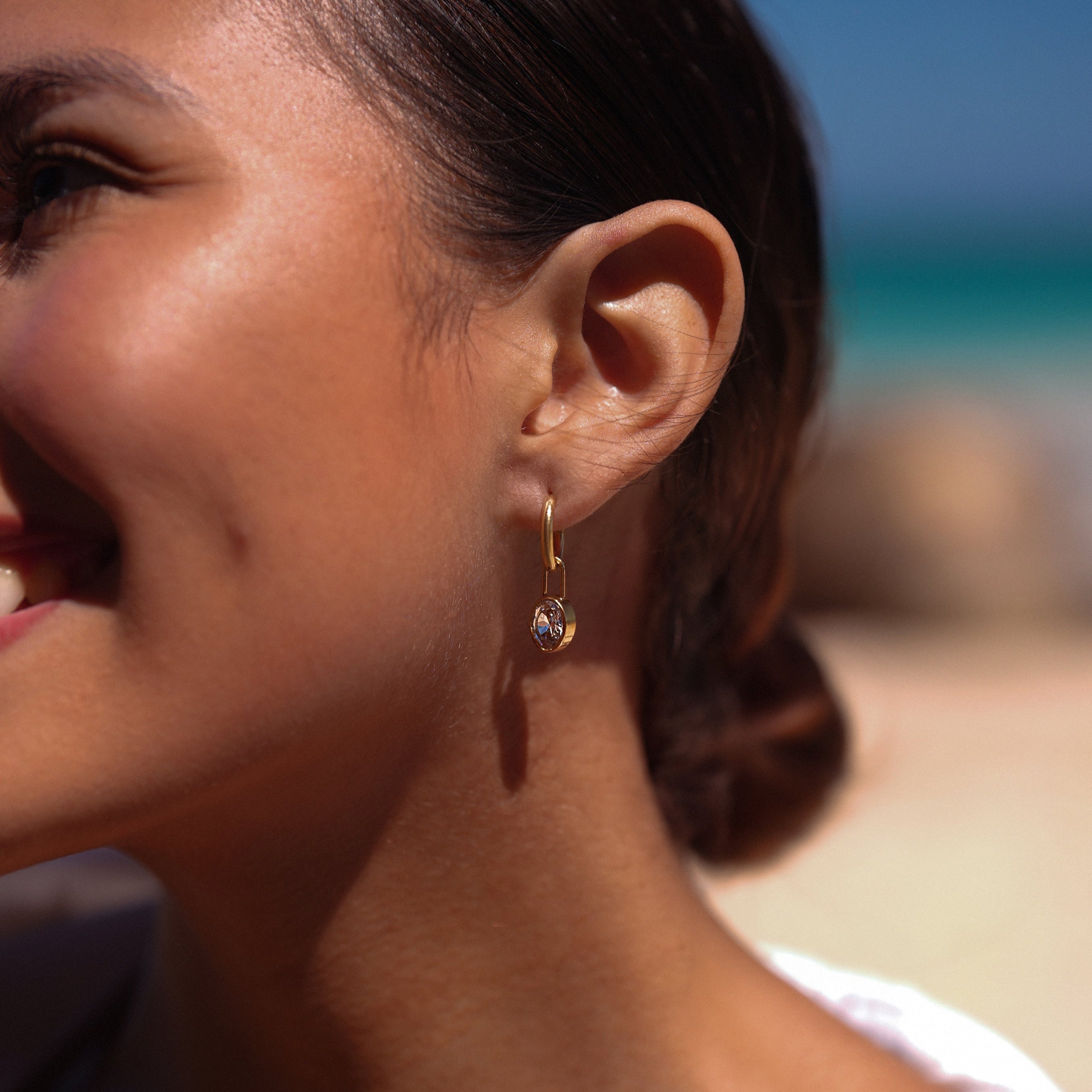 Diamond Lock Earrings (Bundle)