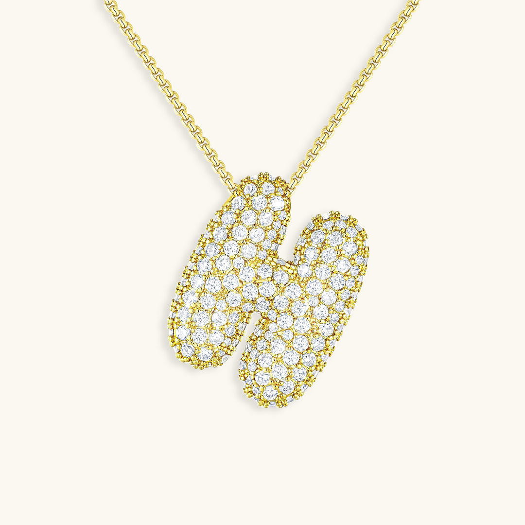 Hailey Bubble Initial Necklace (Bundle)