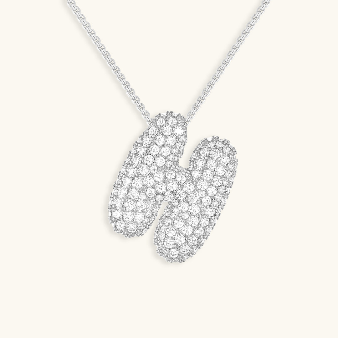 Hailey Bubble Initial Necklace (Bundle)