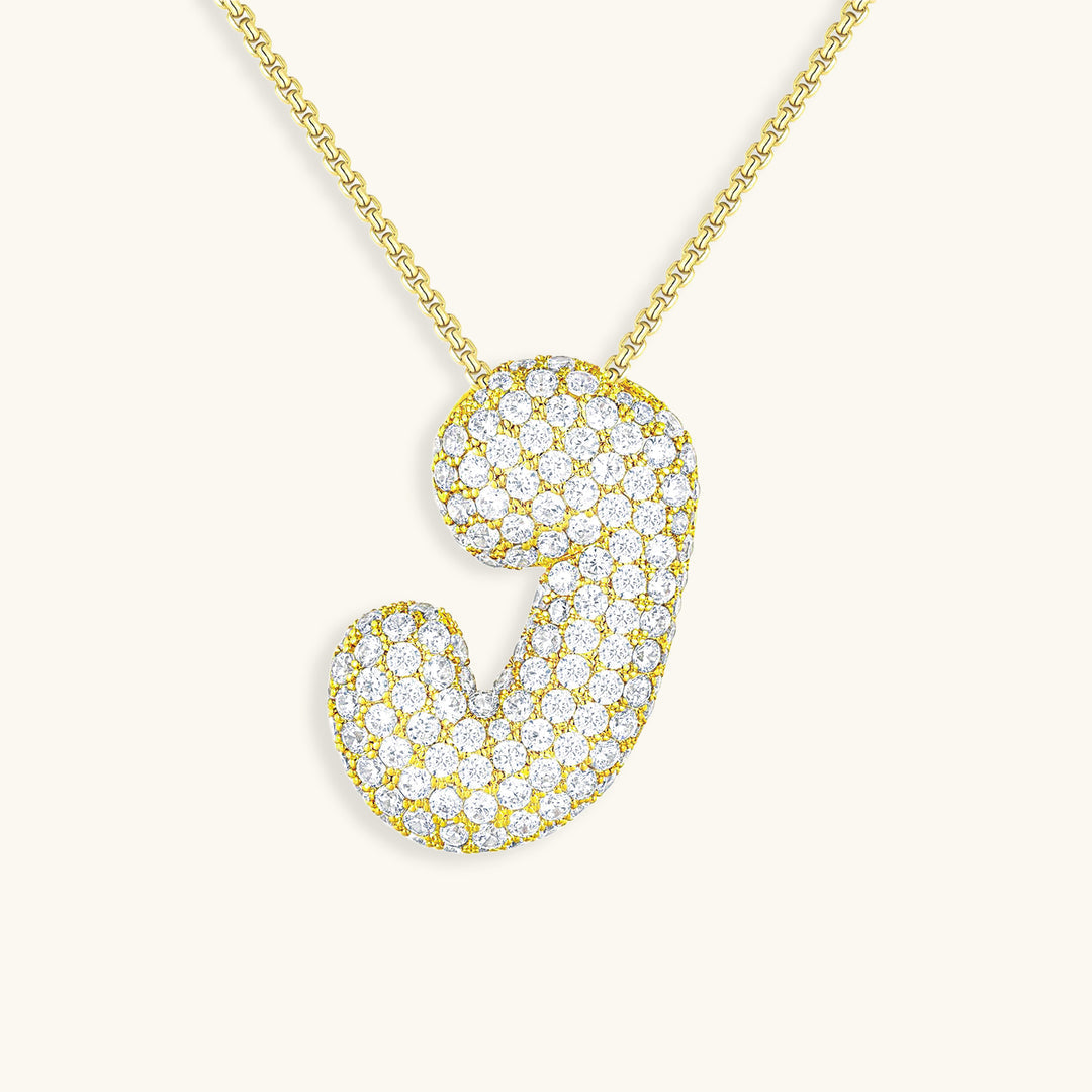 Hailey Bubble Initial Necklace (Bundle)