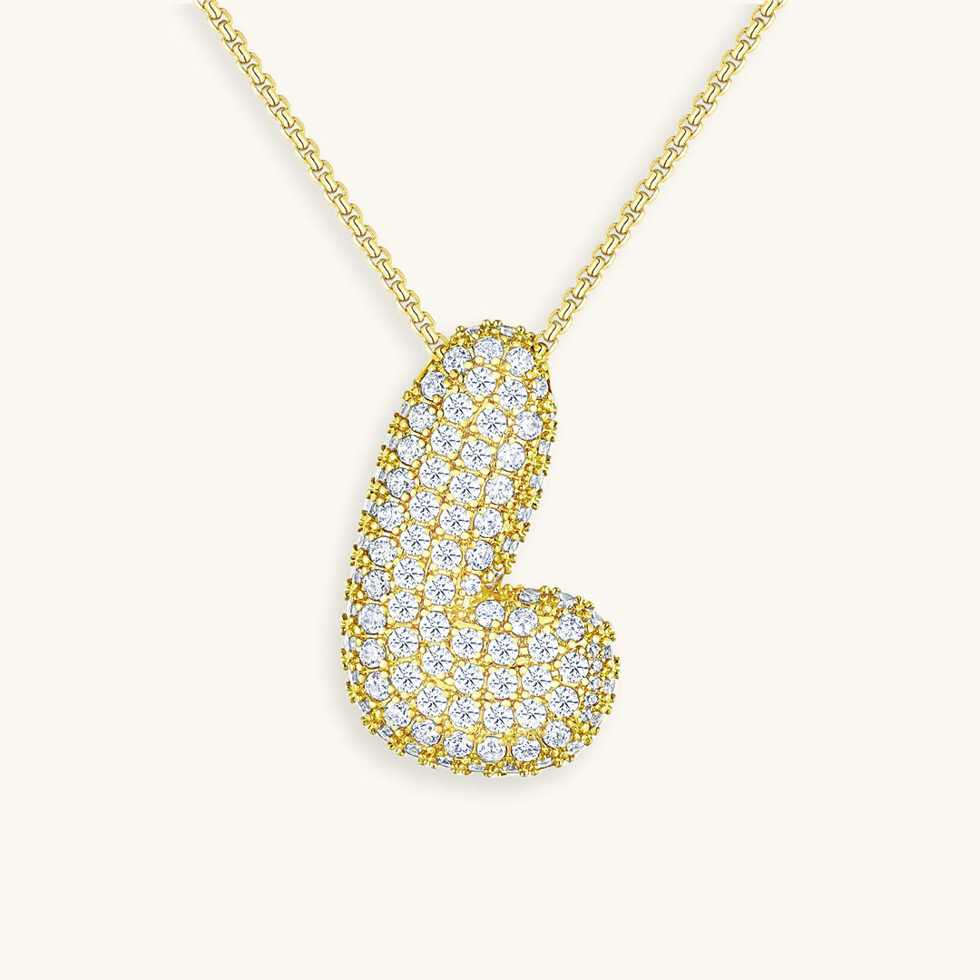 Hailey Bubble Initial Necklace (Bundle)