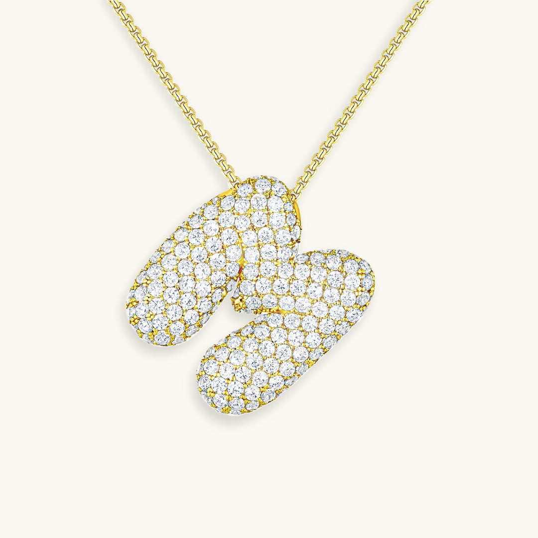 Hailey Bubble Initial Necklace (Bundle)