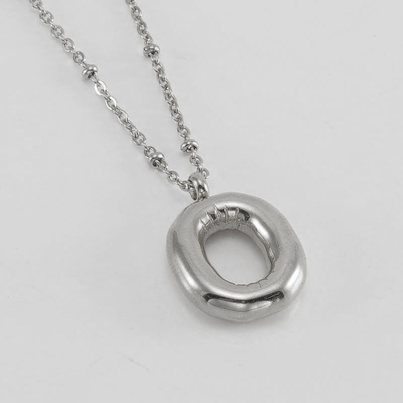 Bubble Letter Initial Necklace (Bundle)