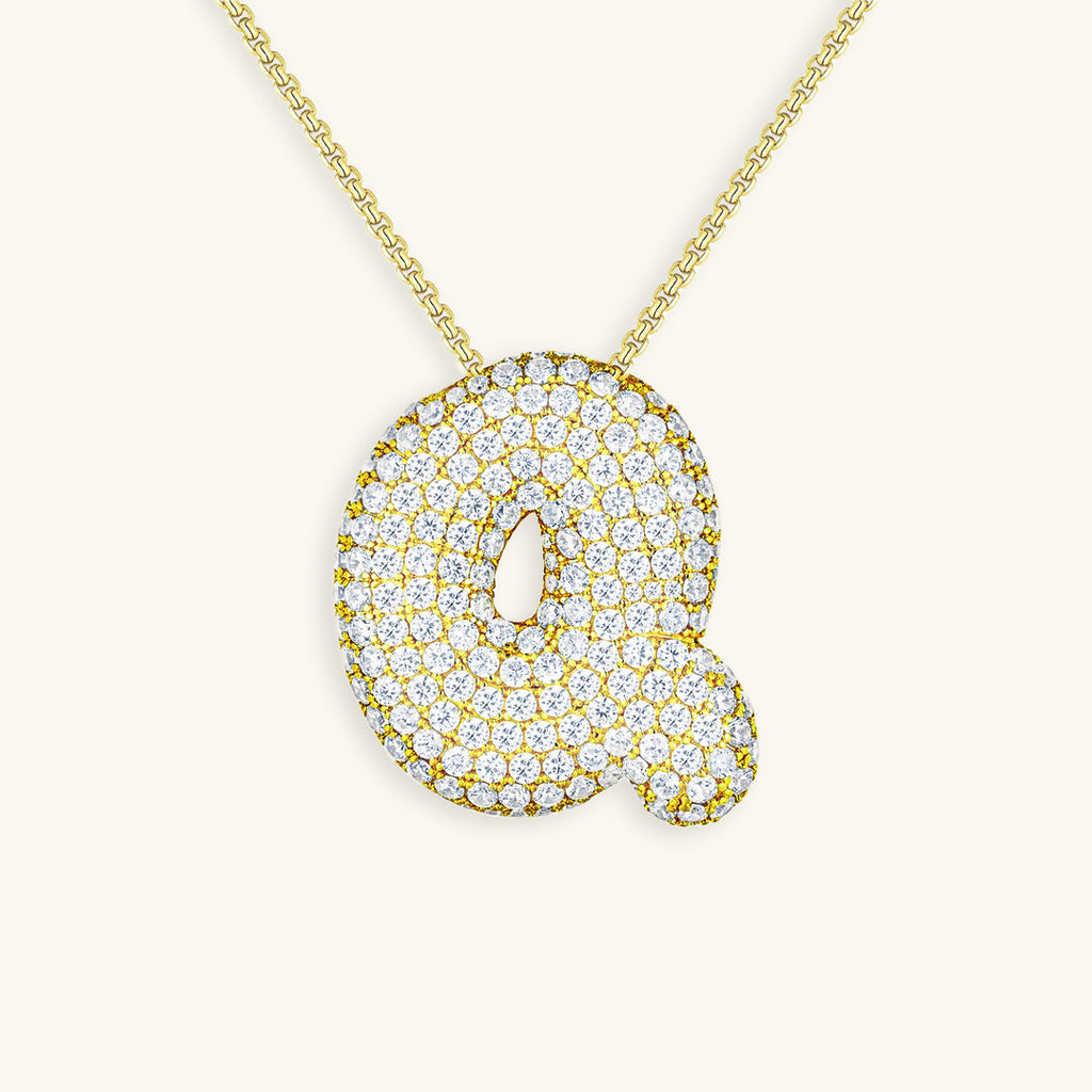 Hailey Bubble Initial Necklace (Bundle)