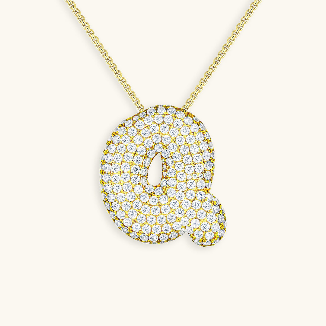 Hailey Bubble Initial Necklace (Bundle)