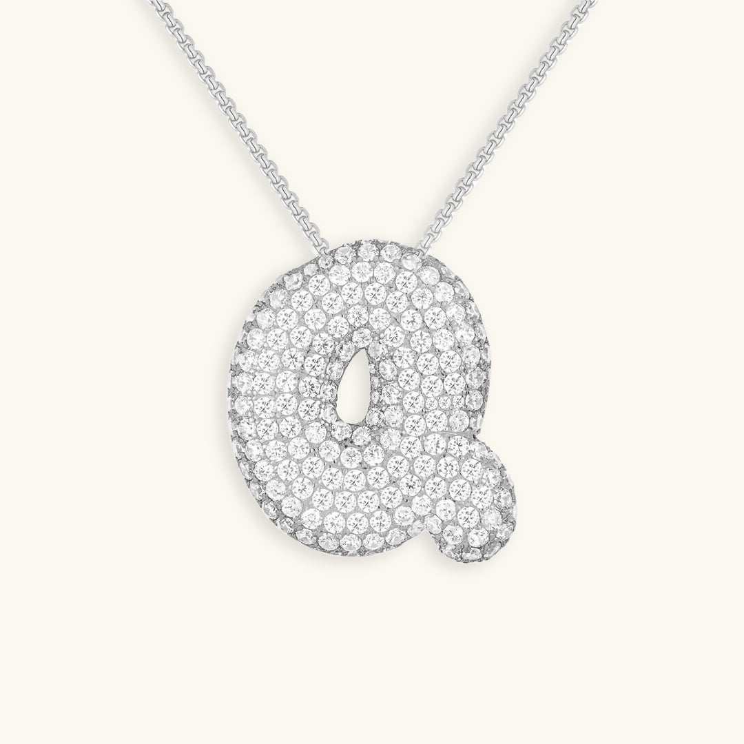 Hailey Bubble Initial Necklace (Bundle)