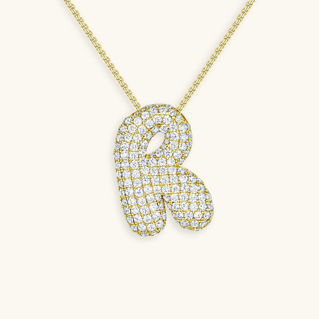 Hailey Bubble Initial Necklace (Bundle)