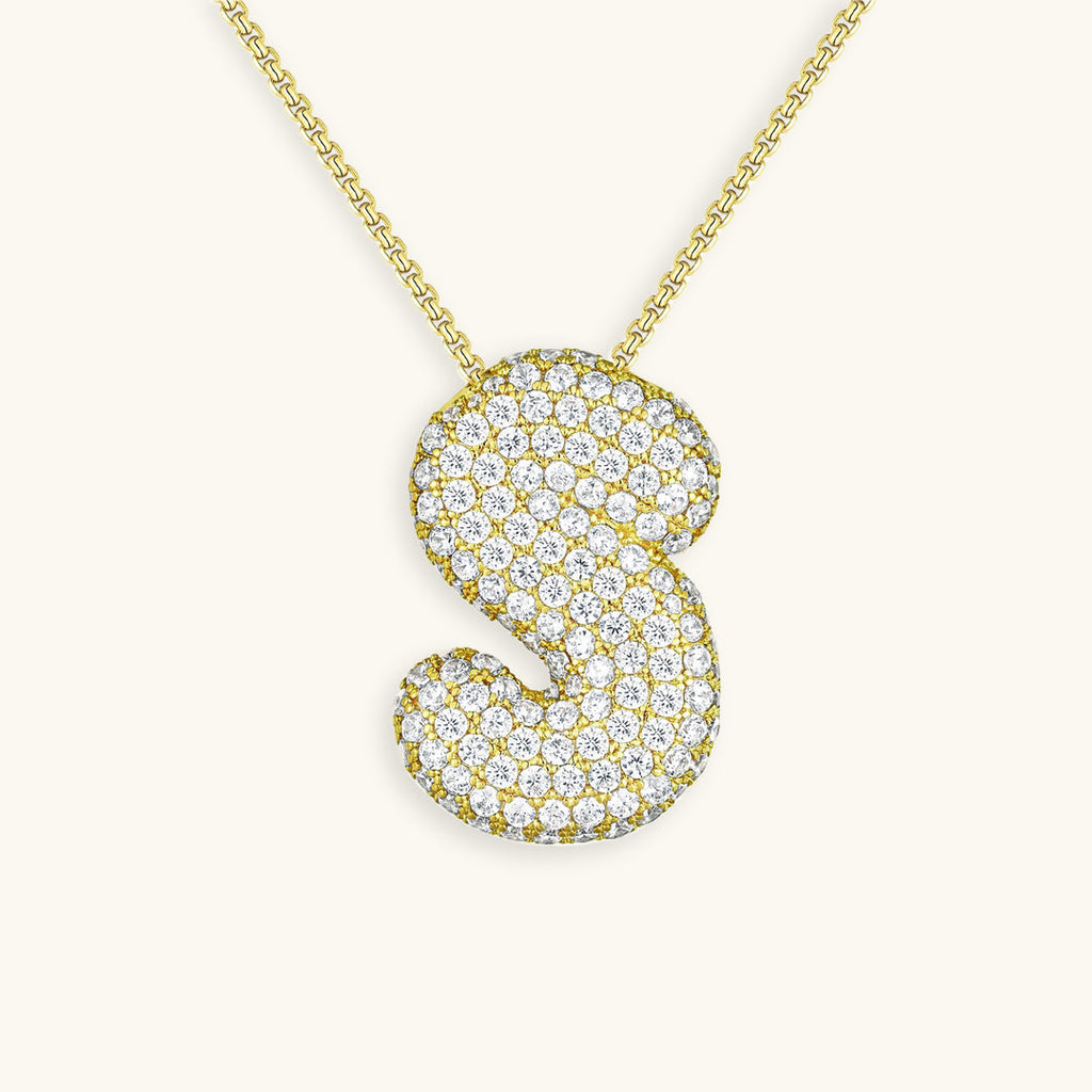 Hailey Bubble Initial Necklace (Bundle)