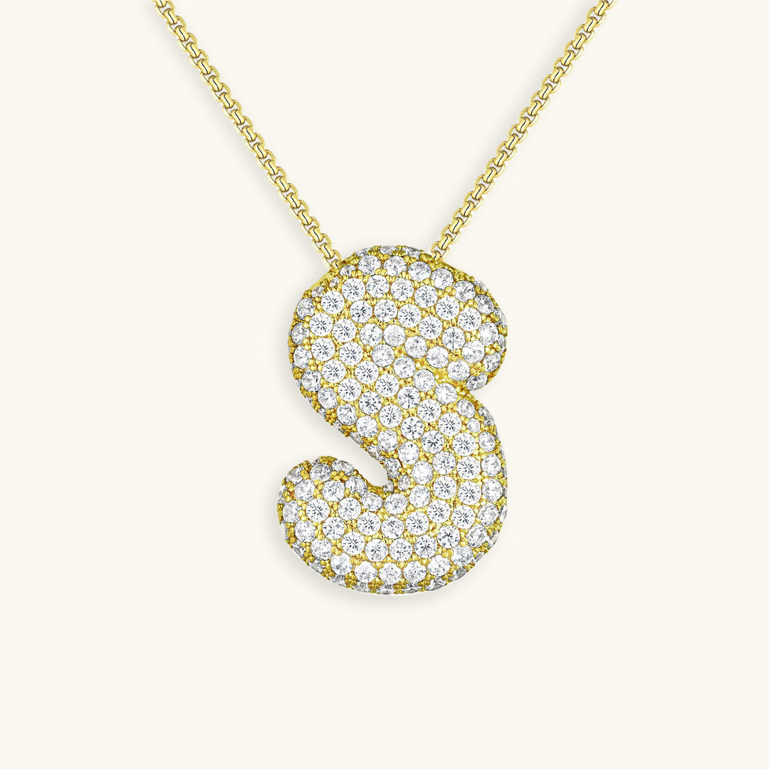 Hailey Bubble Initial Necklace (Bundle)