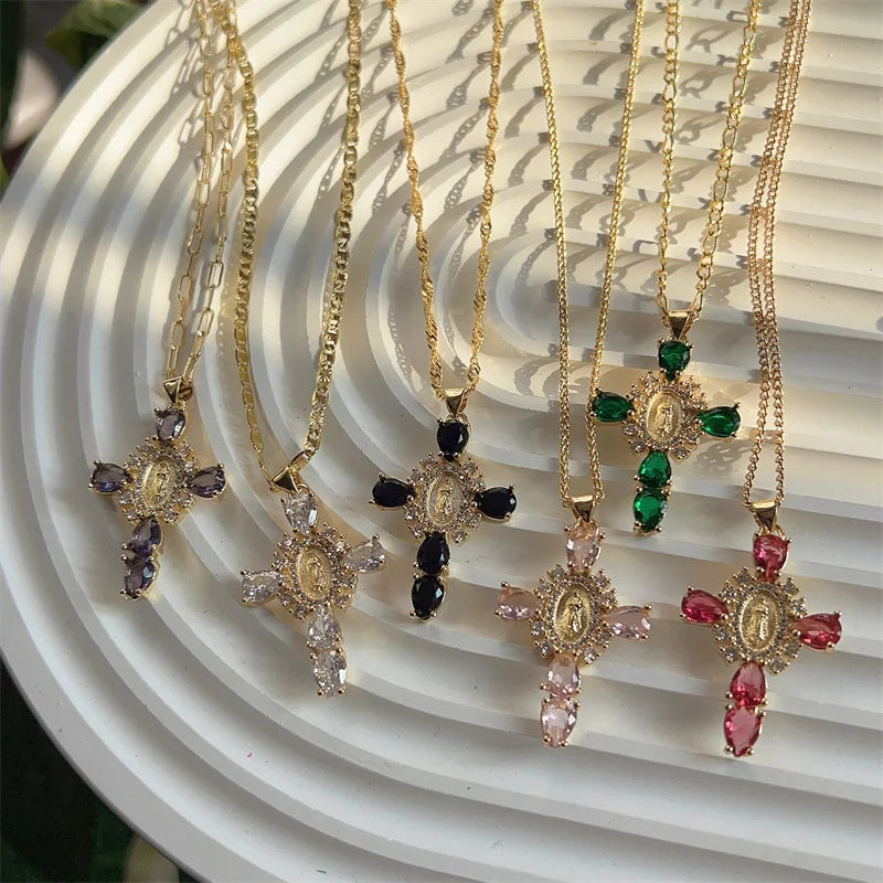 Valerie® Virgin Mary Cross Pendants (Bundle)