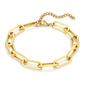 Tulum Chunky Paperclip Bracelet (Kavely)