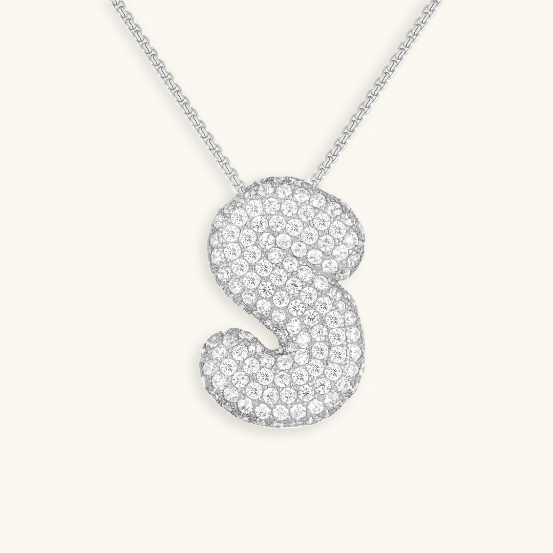 Hailey Bubble Initial Necklace (Bundle)