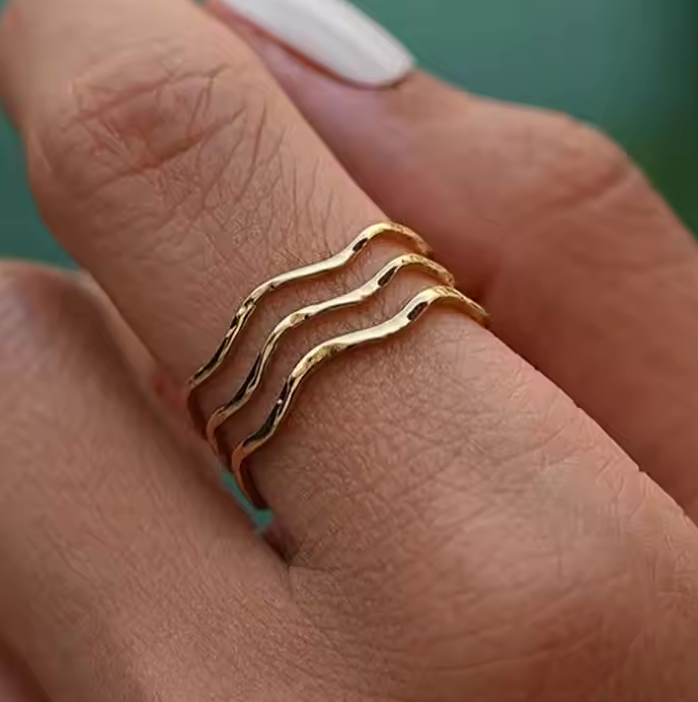 Wave Trio Ring (Bundle)