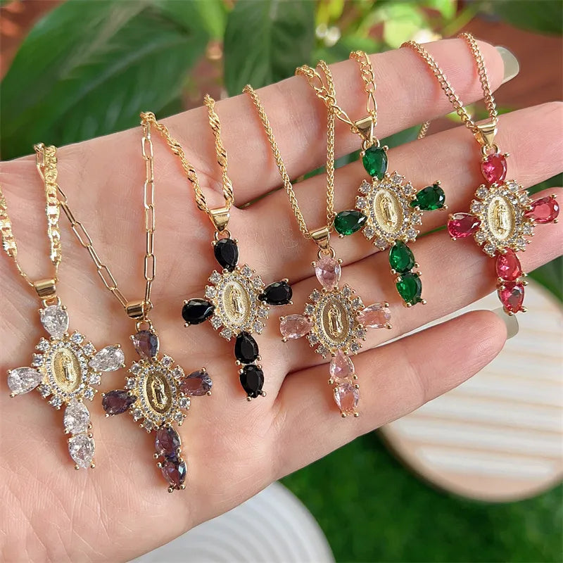 Valerie® Virgin Mary Cross Pendants (Bundle)