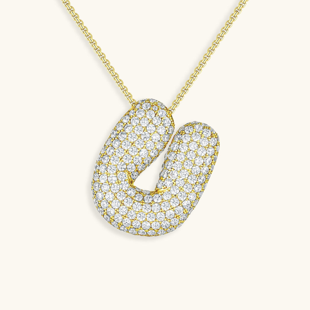 Hailey Bubble Initial Necklace (Bundle)