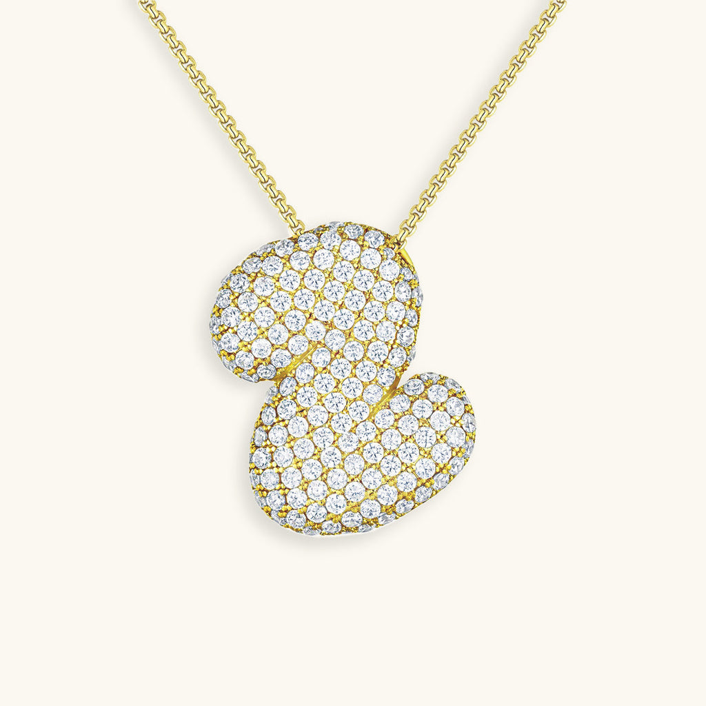 Hailey Bubble Initial Necklace (Bundle)