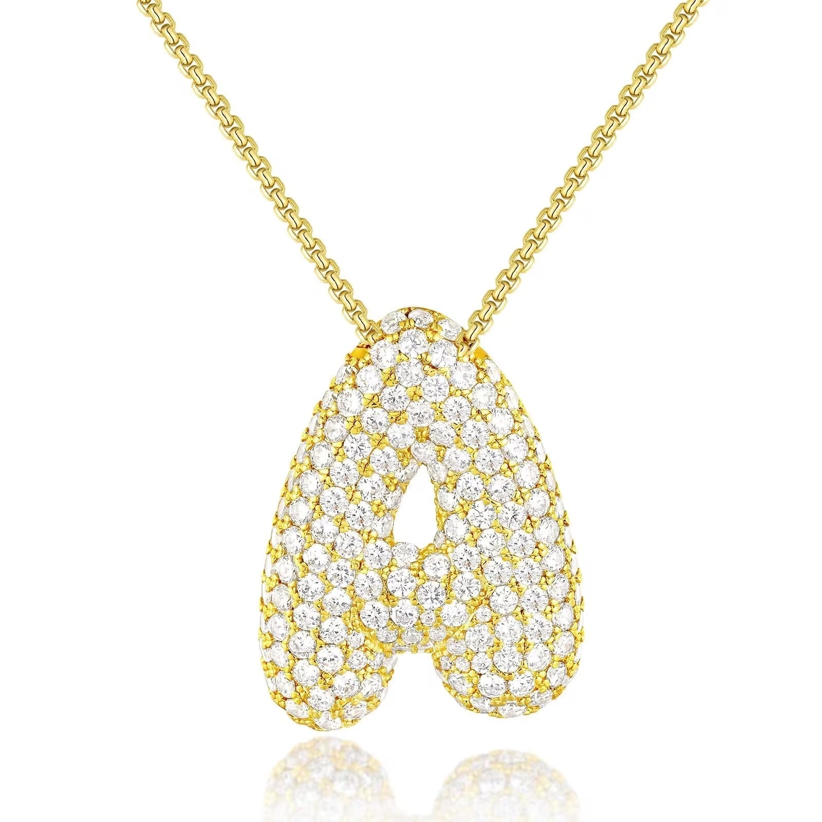 Hailey Bubble Initial Necklace (Bundle)