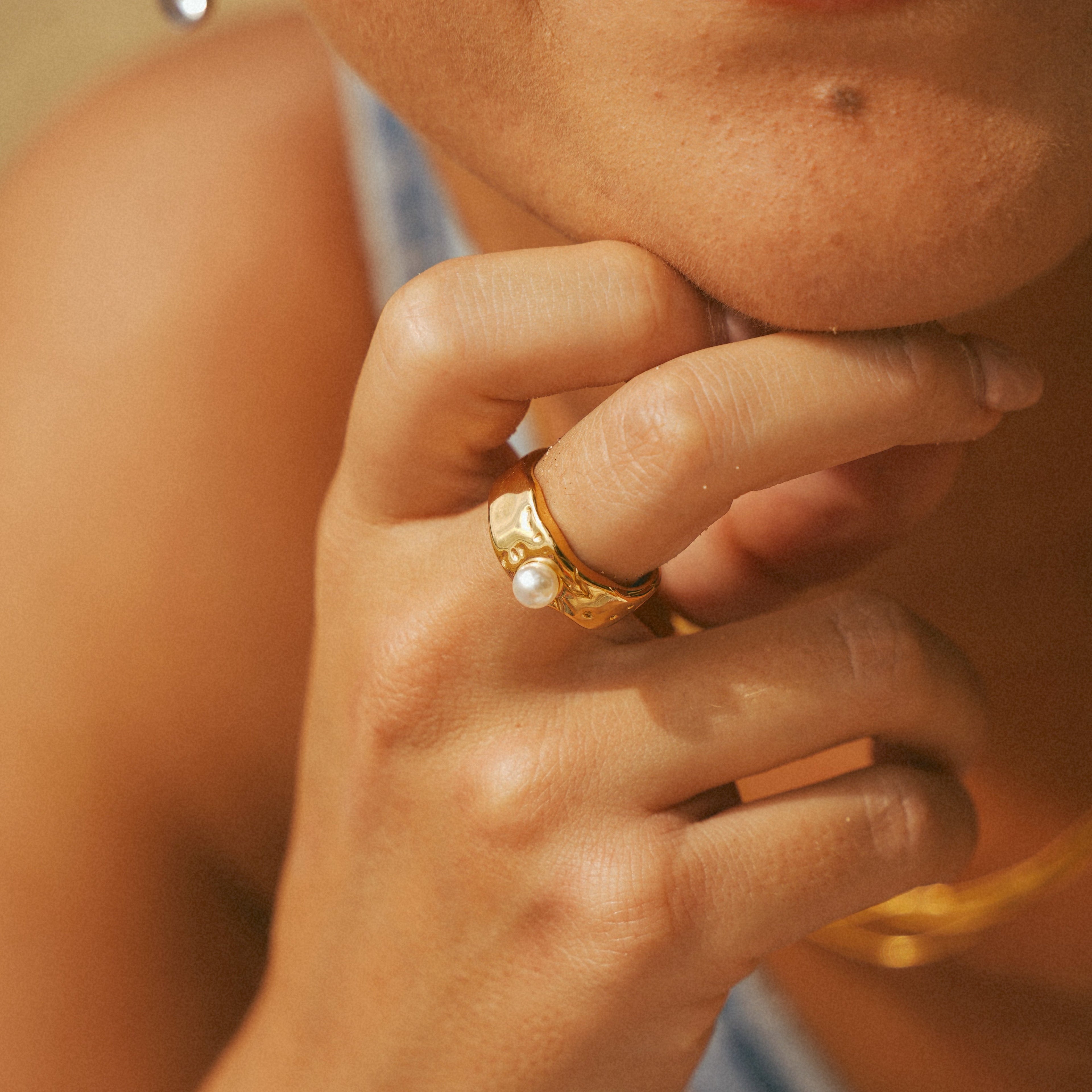 Lava de Oro Pearl Ring (Bundle)